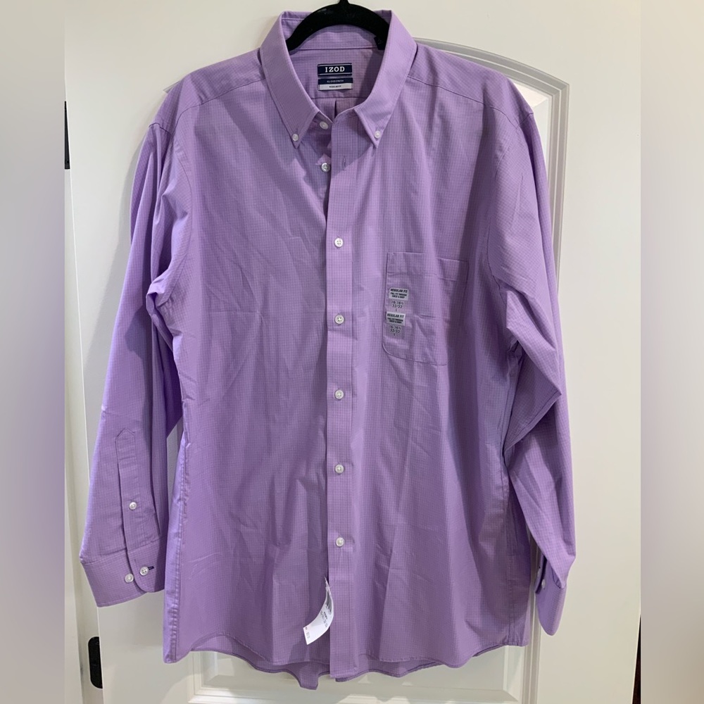 NWT Izod Mens Large Button Down Shirt